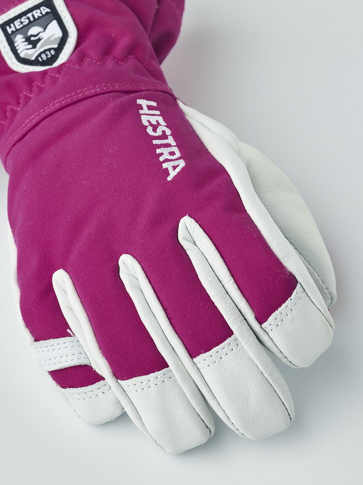 Hansker, Hestra, Army Leather Heli Ski Jr, Fuchsia