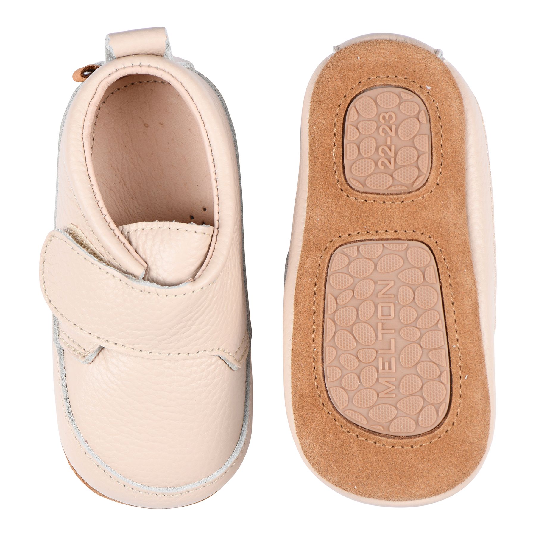 Melton Lux Skinntøfler, Oxford Tan
