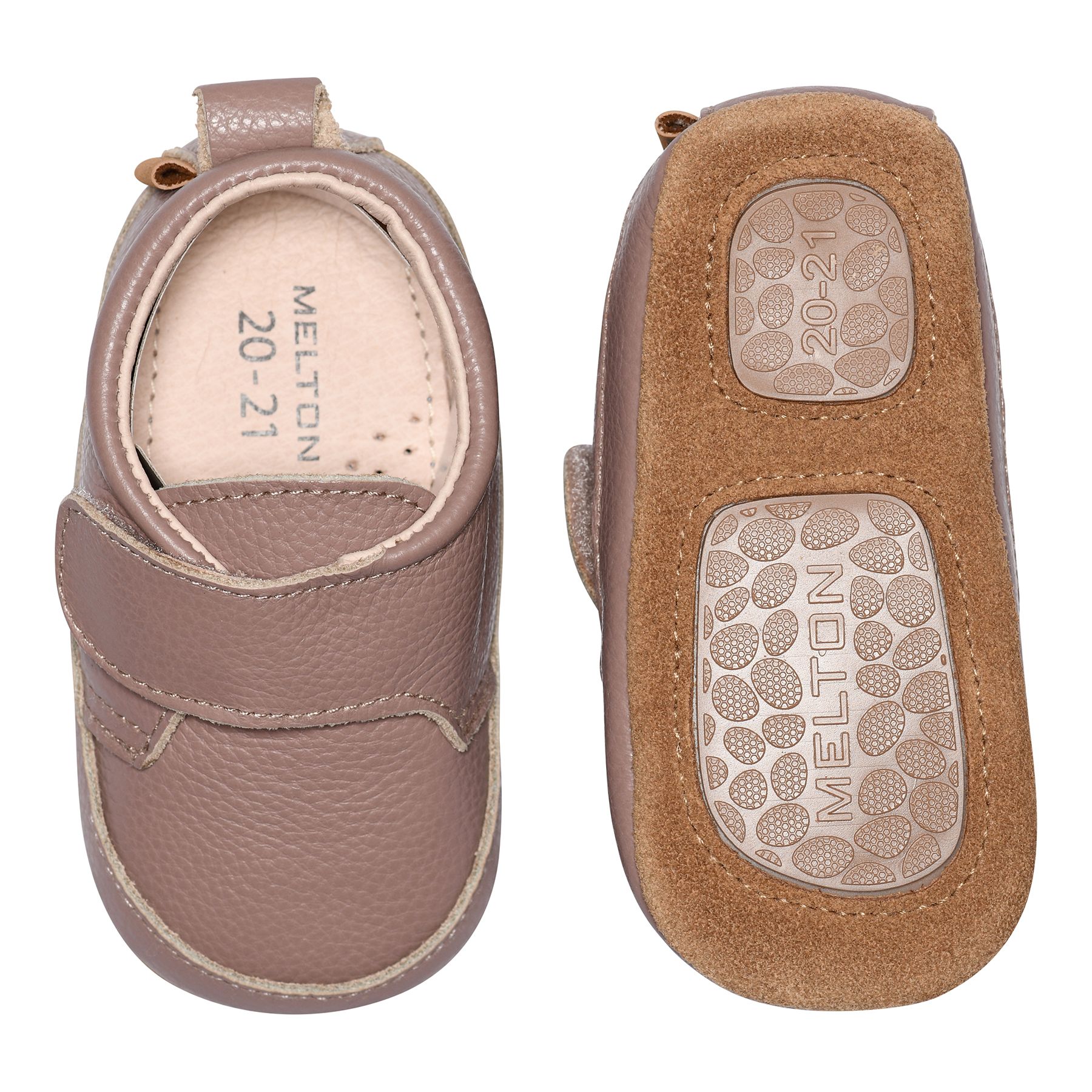 Melton Lux Skinntøfler, Fawn