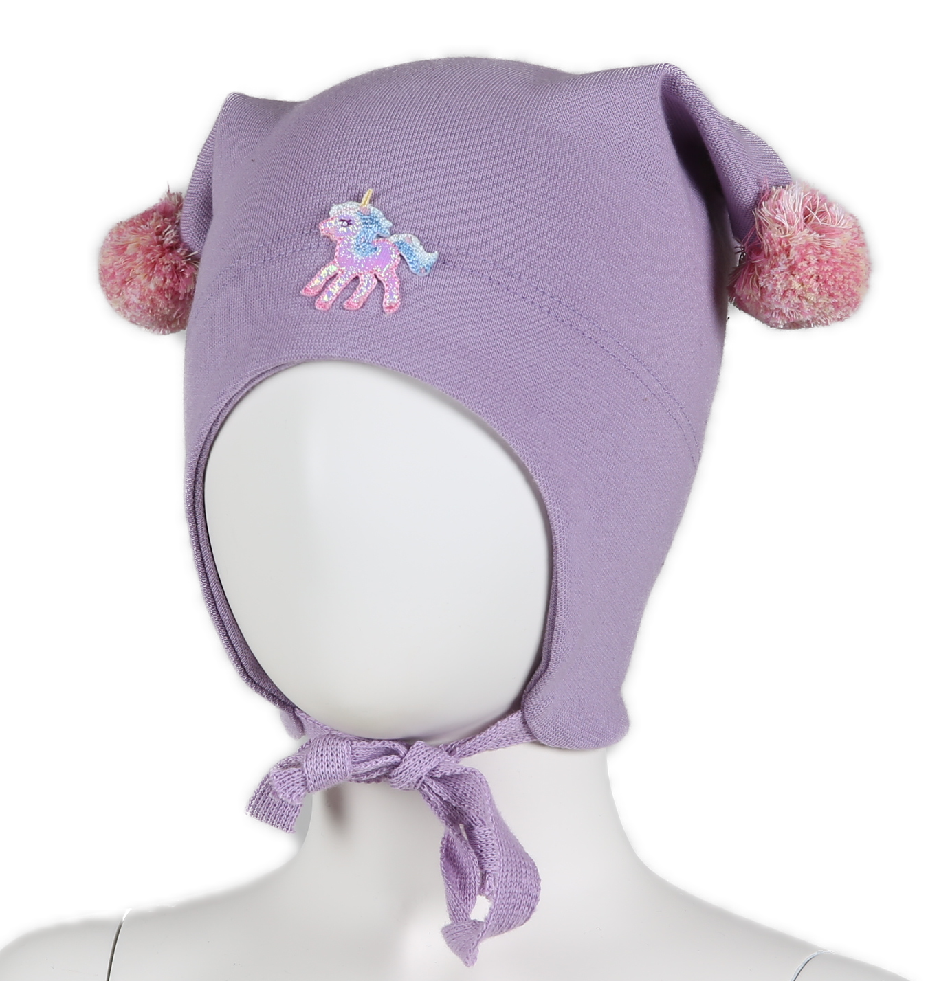 Kivat Bomullslue Unicorn Lilla