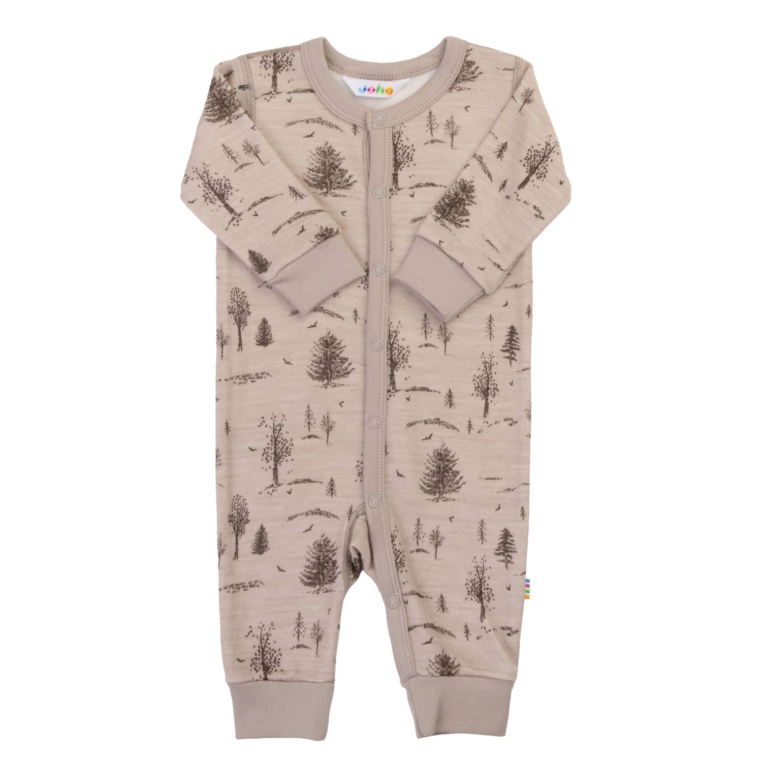 Joha Heldress Ull/Bambus, Skog, Beige