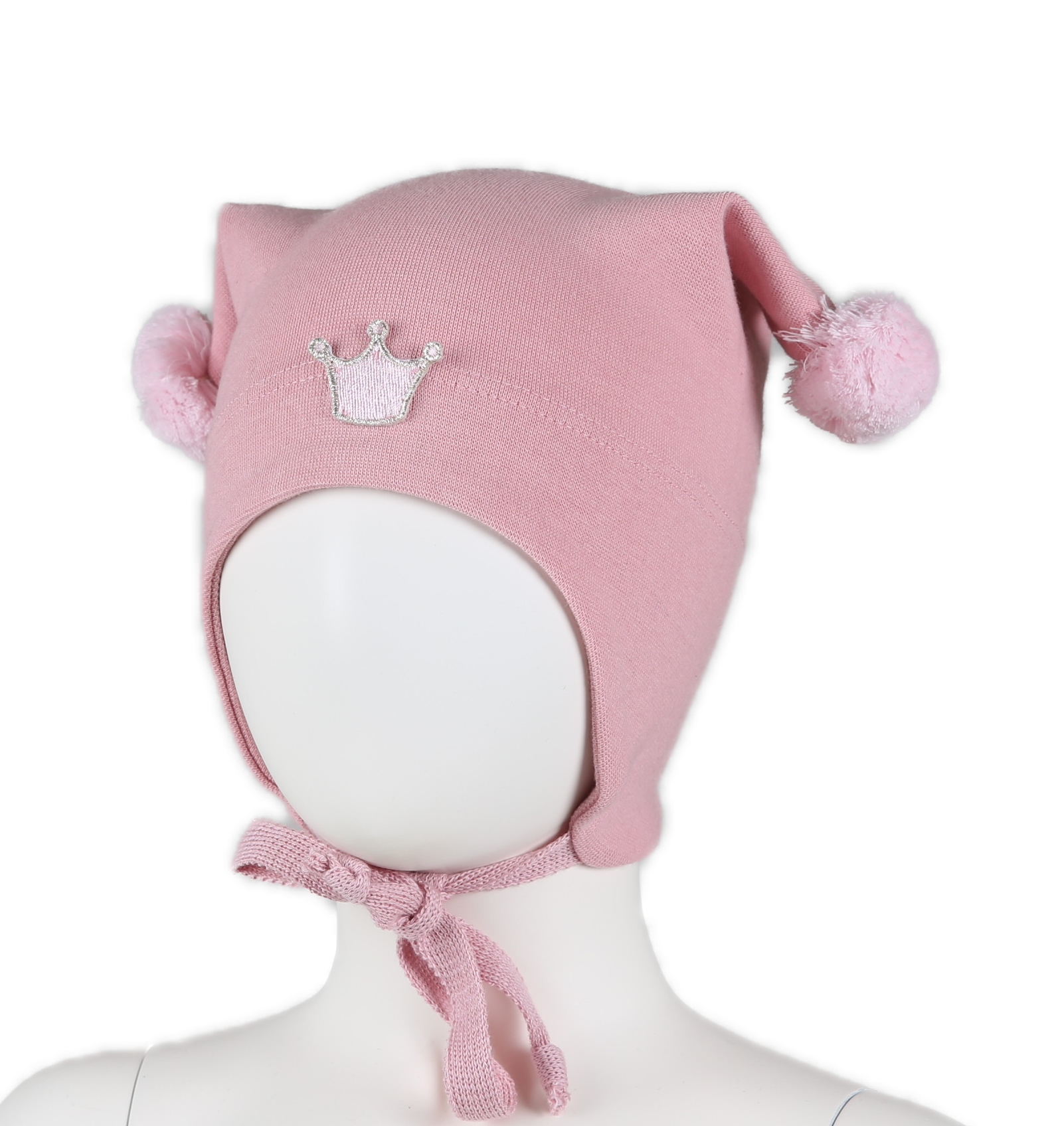 Kivat Bomullslue Vintage Pink m/krone
