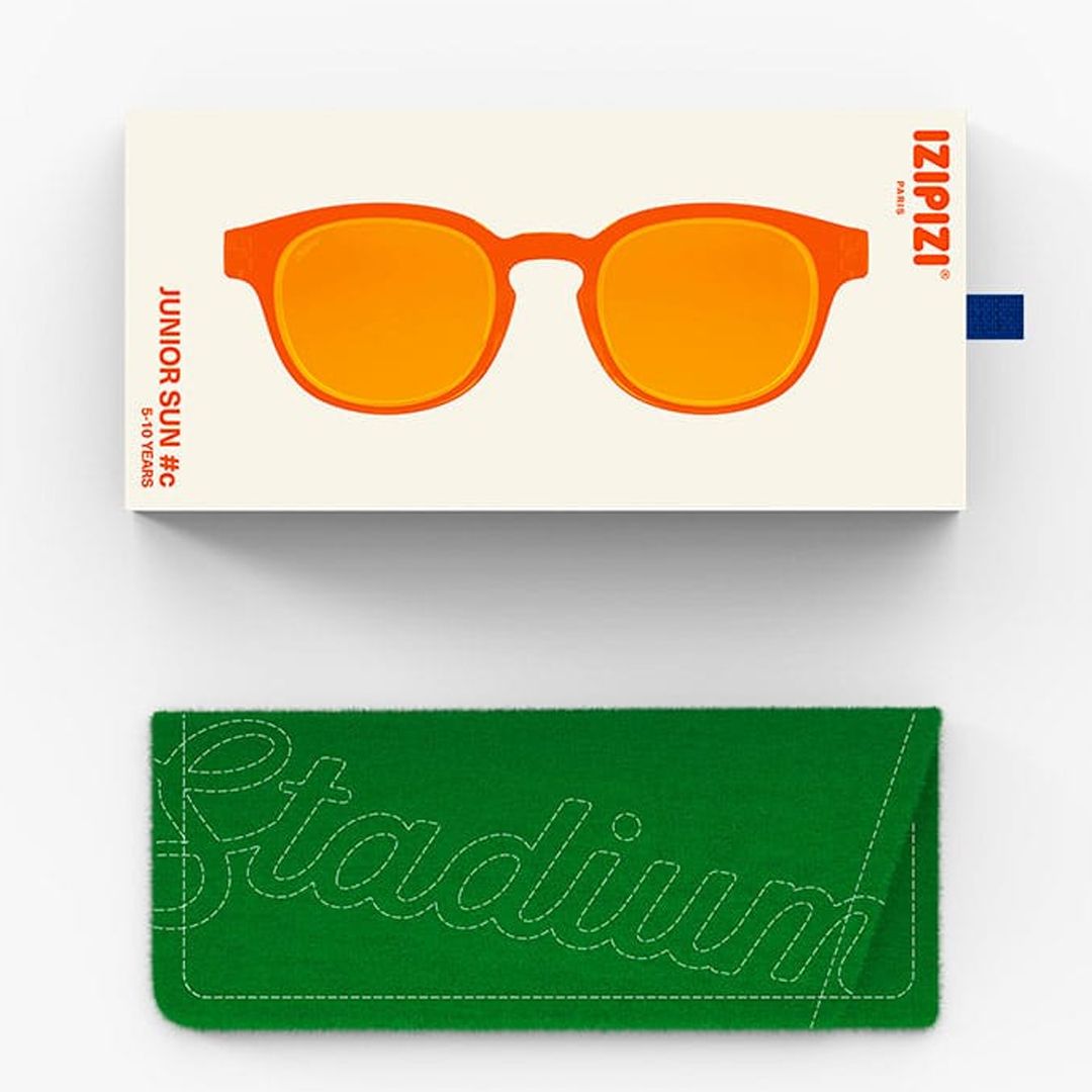 Solbriller, IZIPIZI®, SUN C, Junior 5-10 år, Orange Smash