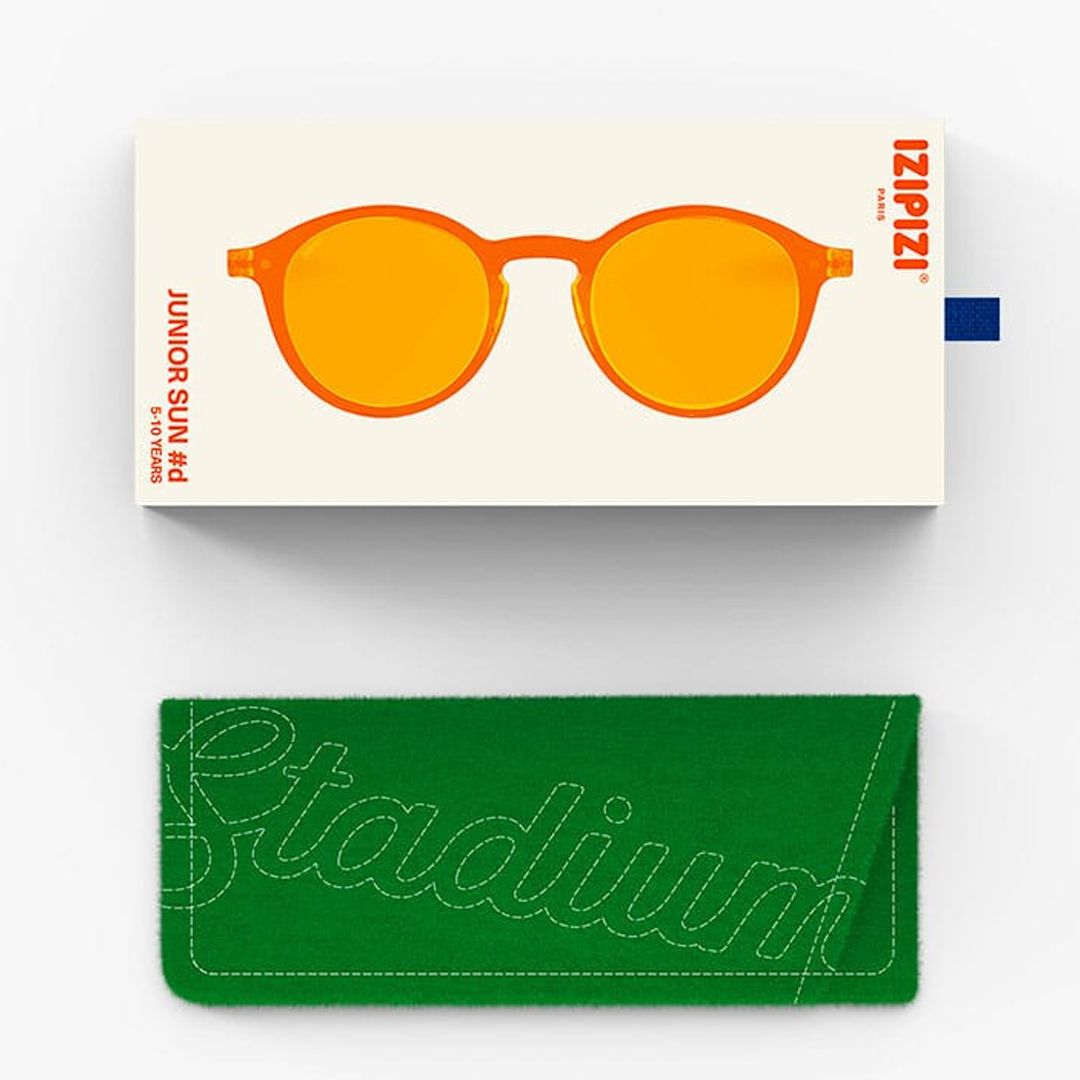 Solbriller, IZIPIZI®, SUN D, Junior 5-10 år, Orange Smash