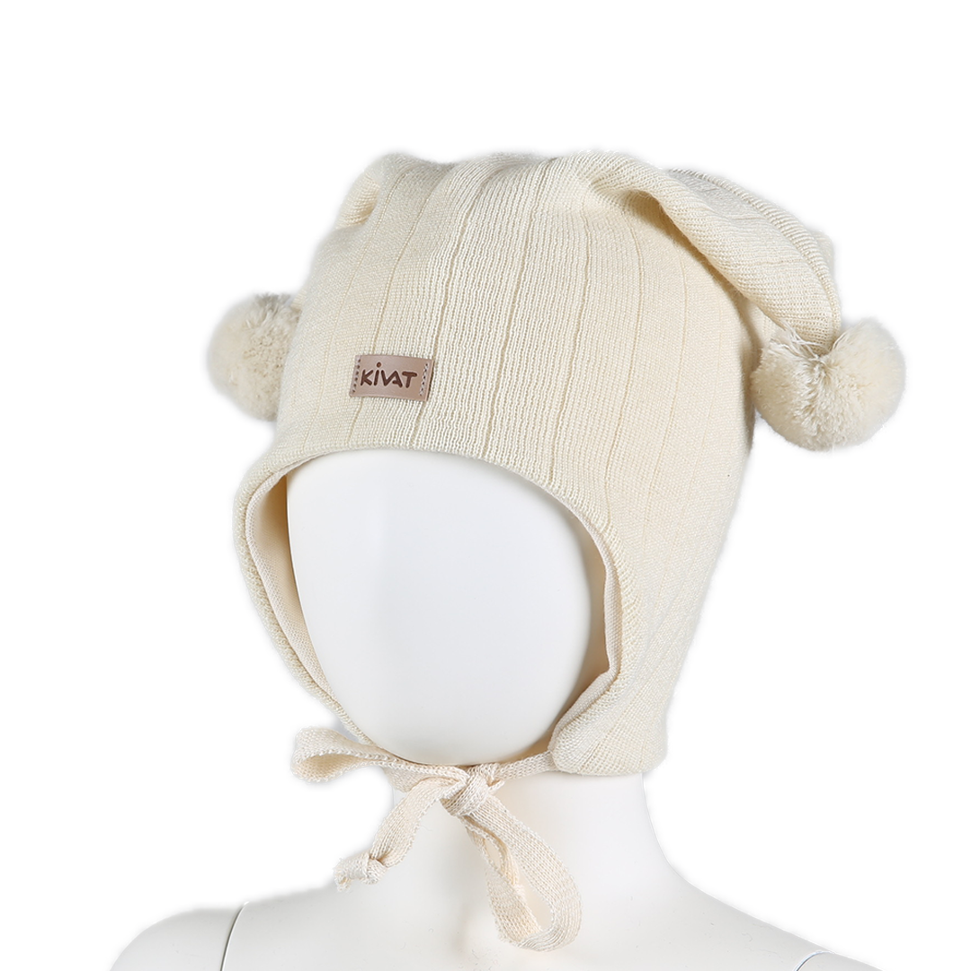 Kivate Knytelue Merinoull, Off-White, Logo