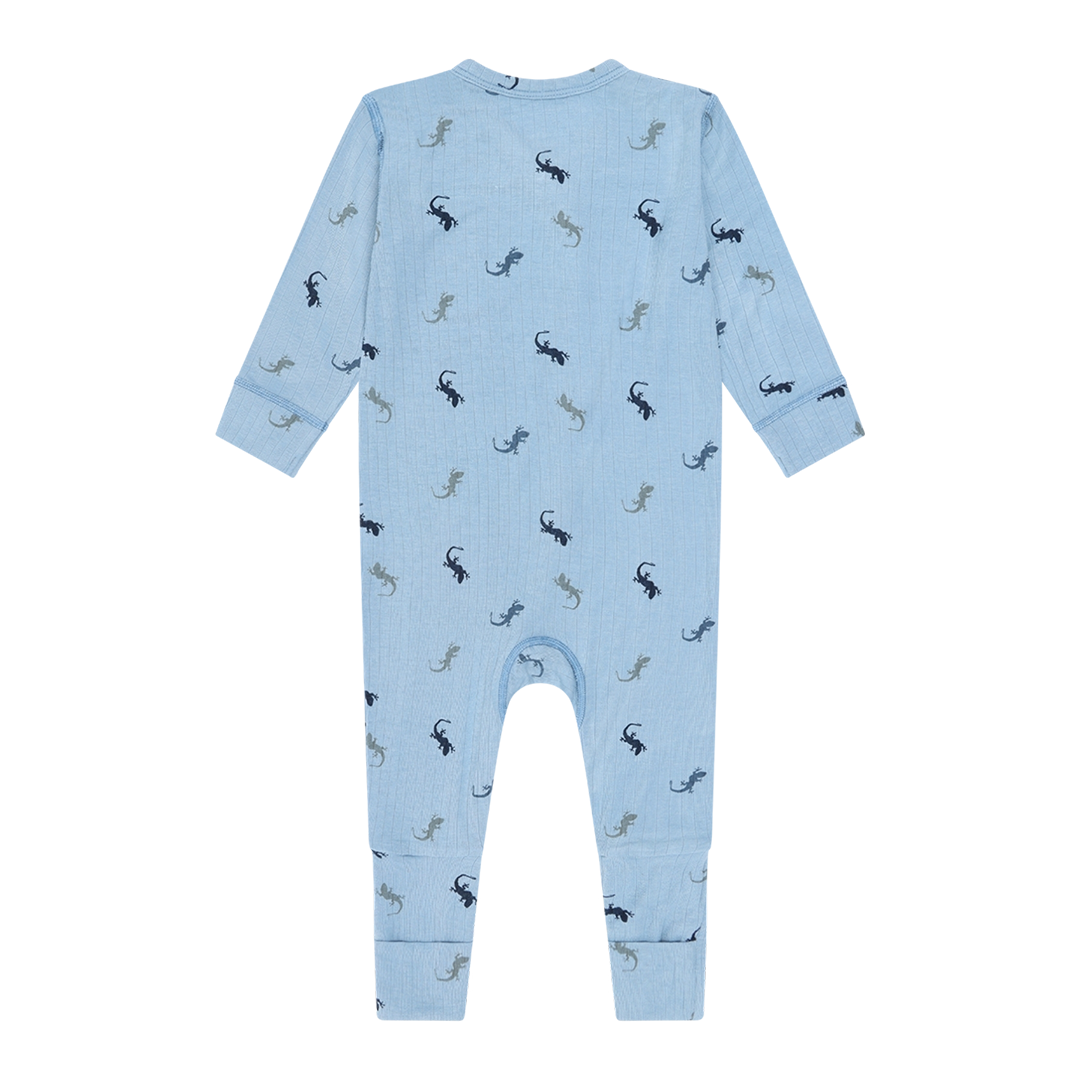 Hust&Claire Heldress, Bambus Mulle Lizards Light Blue