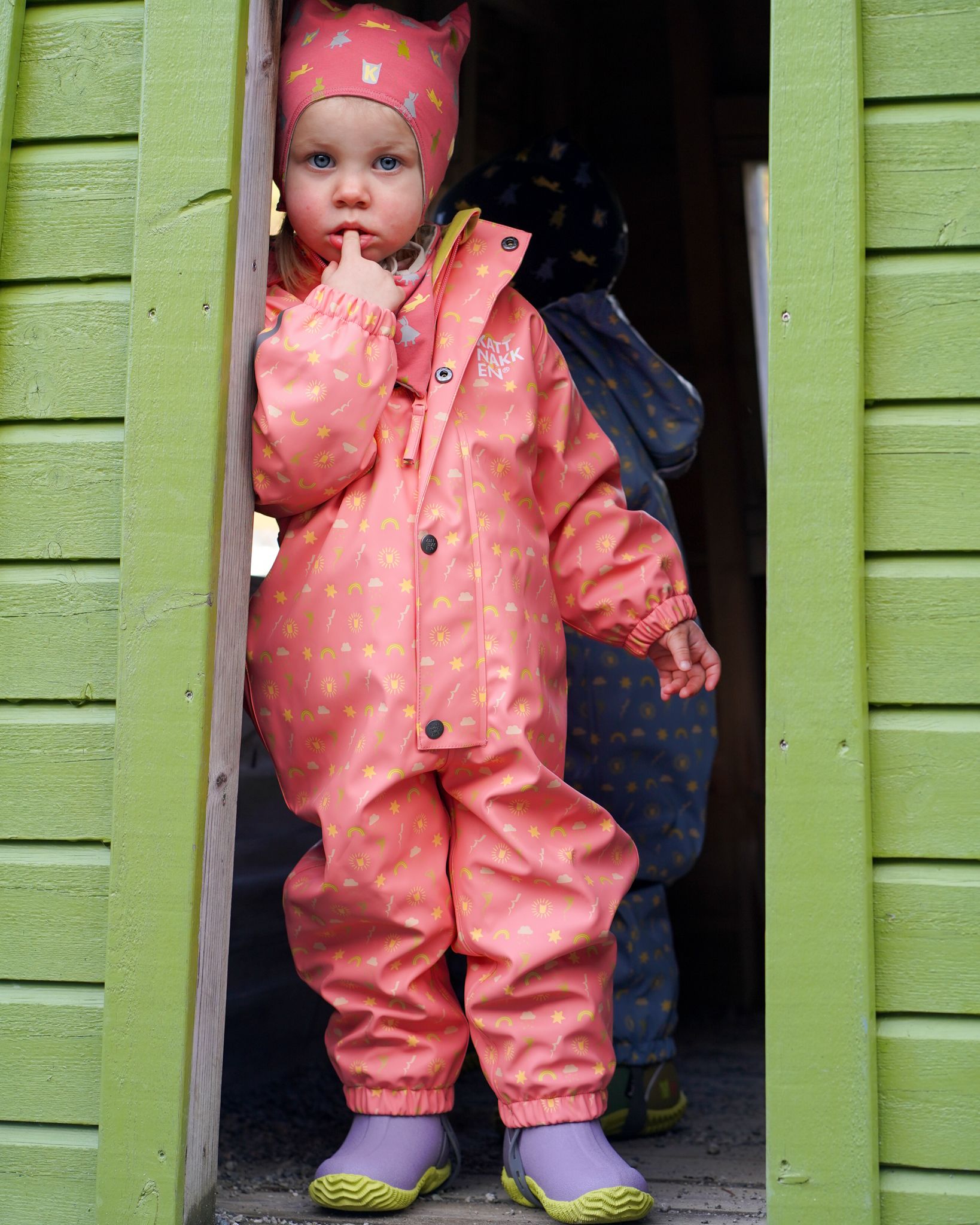 Kattnakken Babyregndress Dugg, Stokkrose
