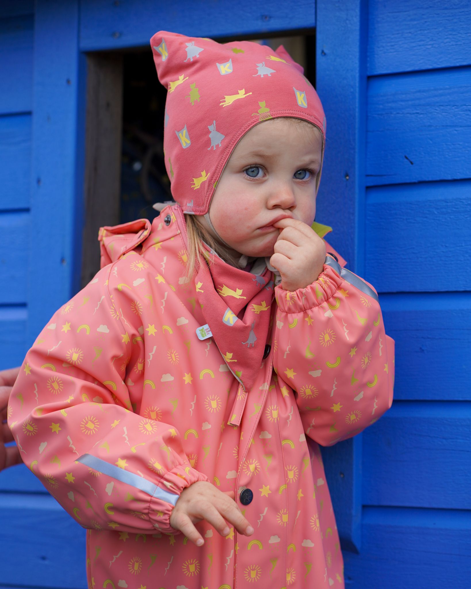 Kattnakken Babyregndress Dugg, Stokkrose