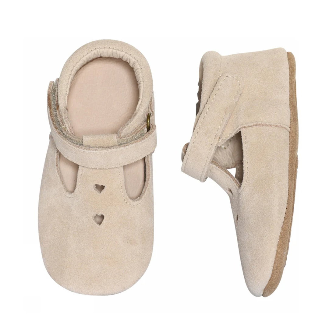 Melton  Skinntøfler, Mary Jane, Oxford Tan