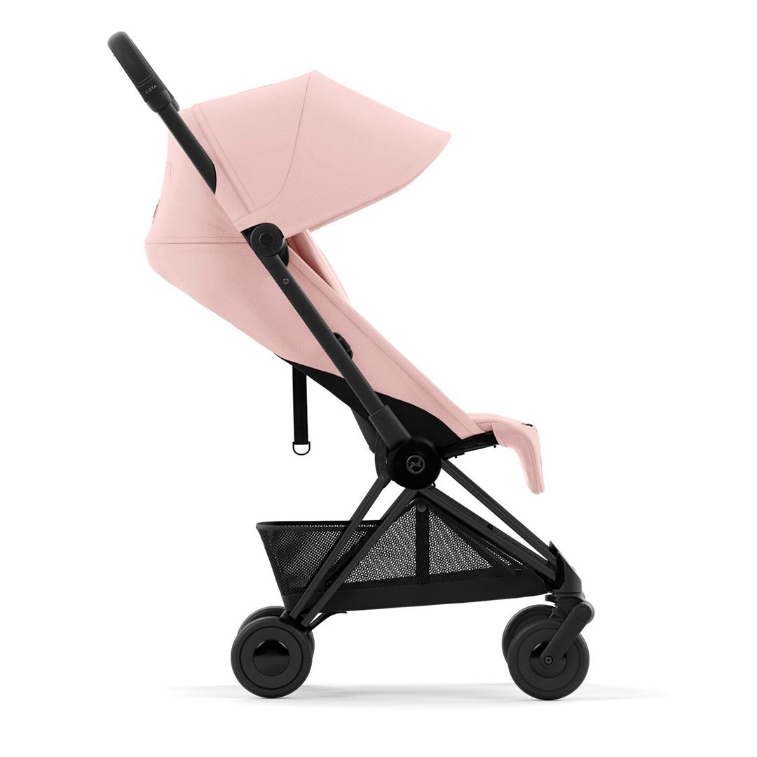 Cybex Coya, Matt Black, Peach Pink, Barnevogn, 2025