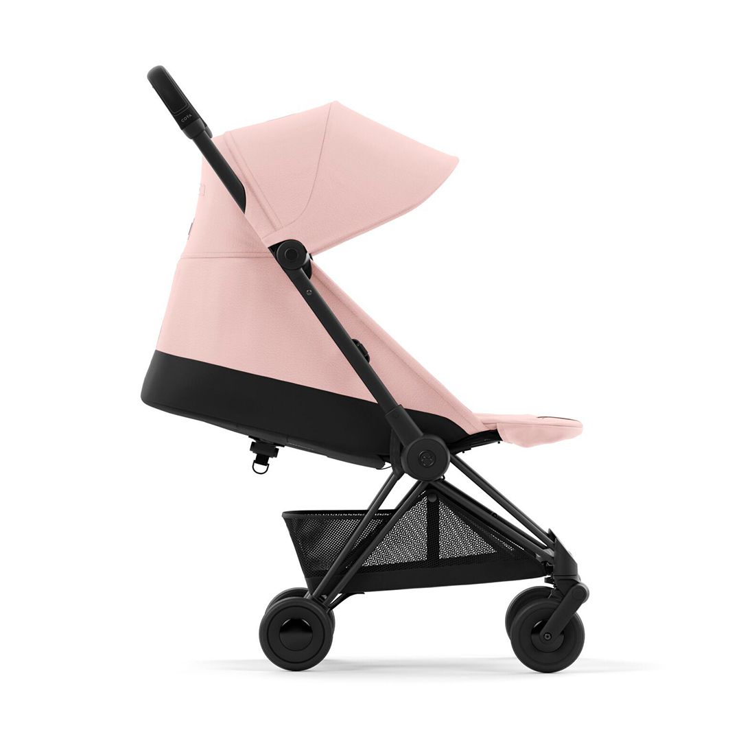 Cybex Coya, Matt Black, Peach Pink, Barnevogn, 2025