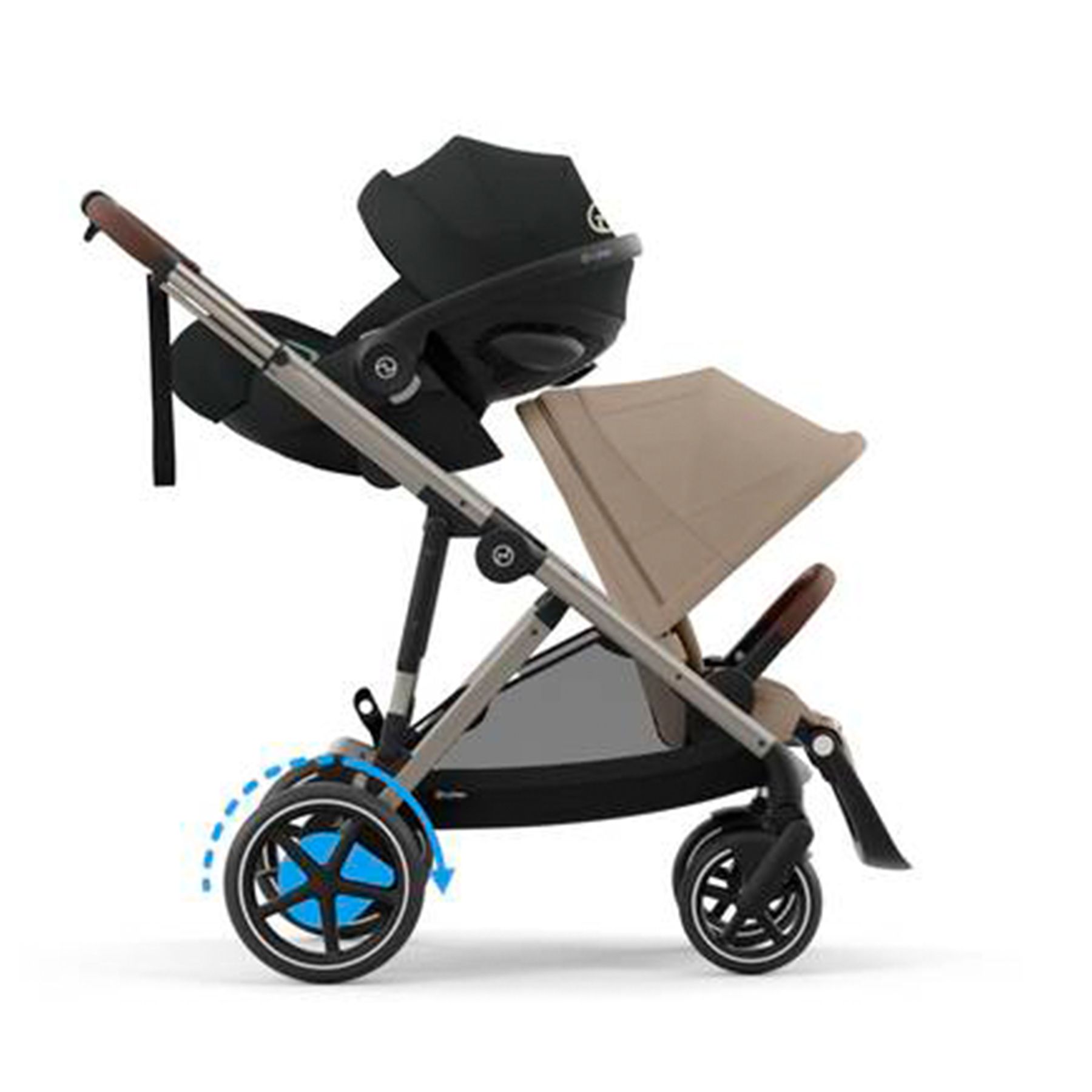 Barnevogn, Cybex, eGazelle S, TPE, Almond Beige