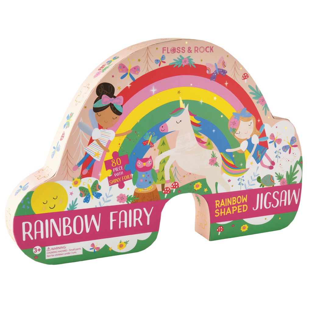 Puslespill, Floss & Rock, Rainbow Fairy, 80 brikker