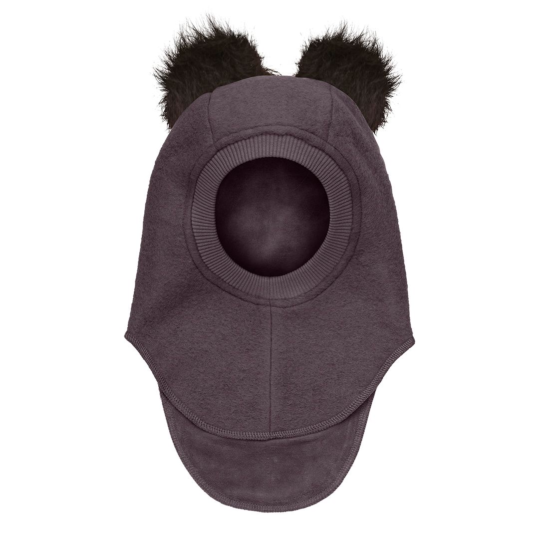 Balaclava, Huttelihut, Wool, PomPoms, Raisin