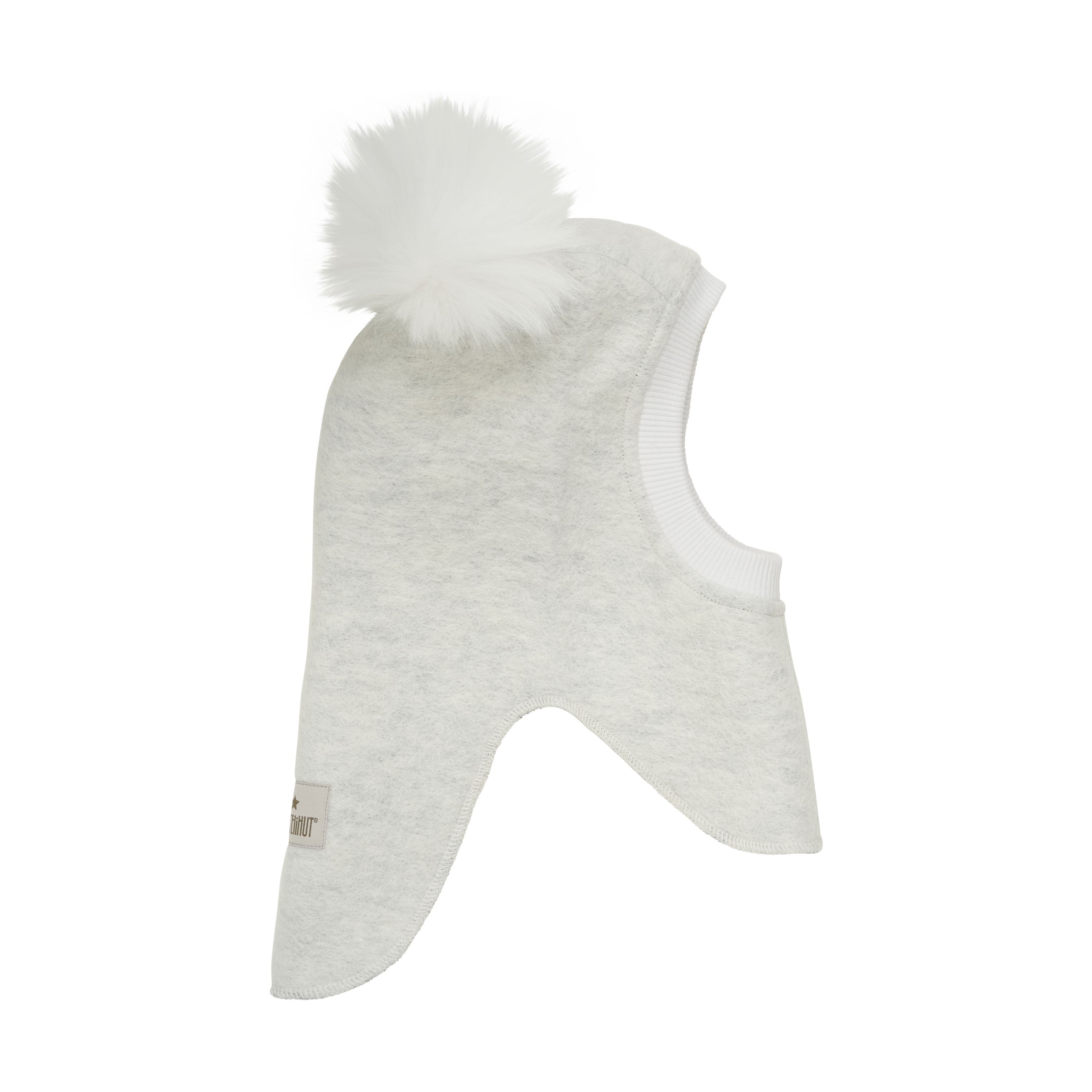 Balaclava, Huttelihut, Wool, PomPoms, Snow White