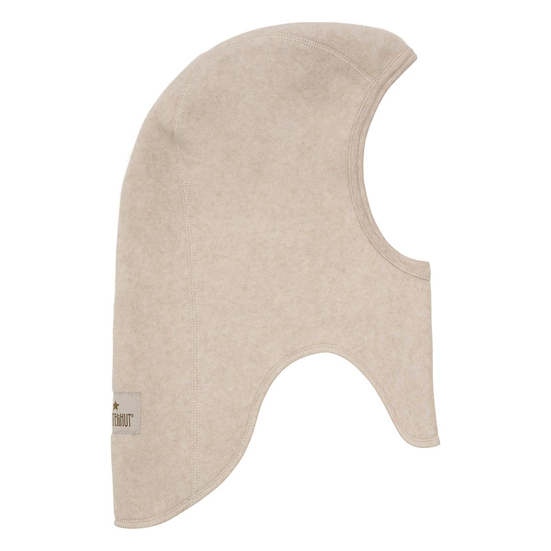 Balaclava, Huttelihut, Cotton Fleece, Camel Melange