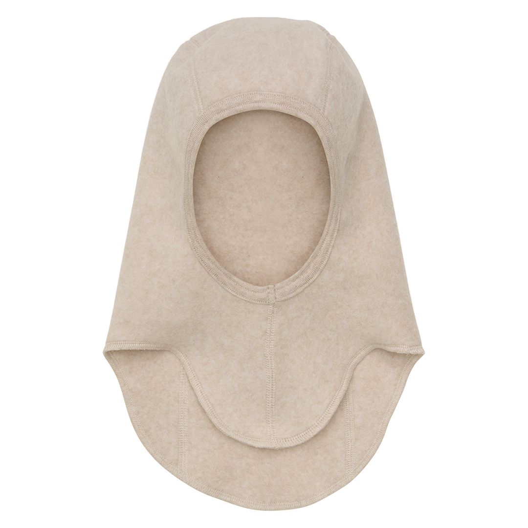 Balaclava, Huttelihut, Cotton Fleece, Camel Melange