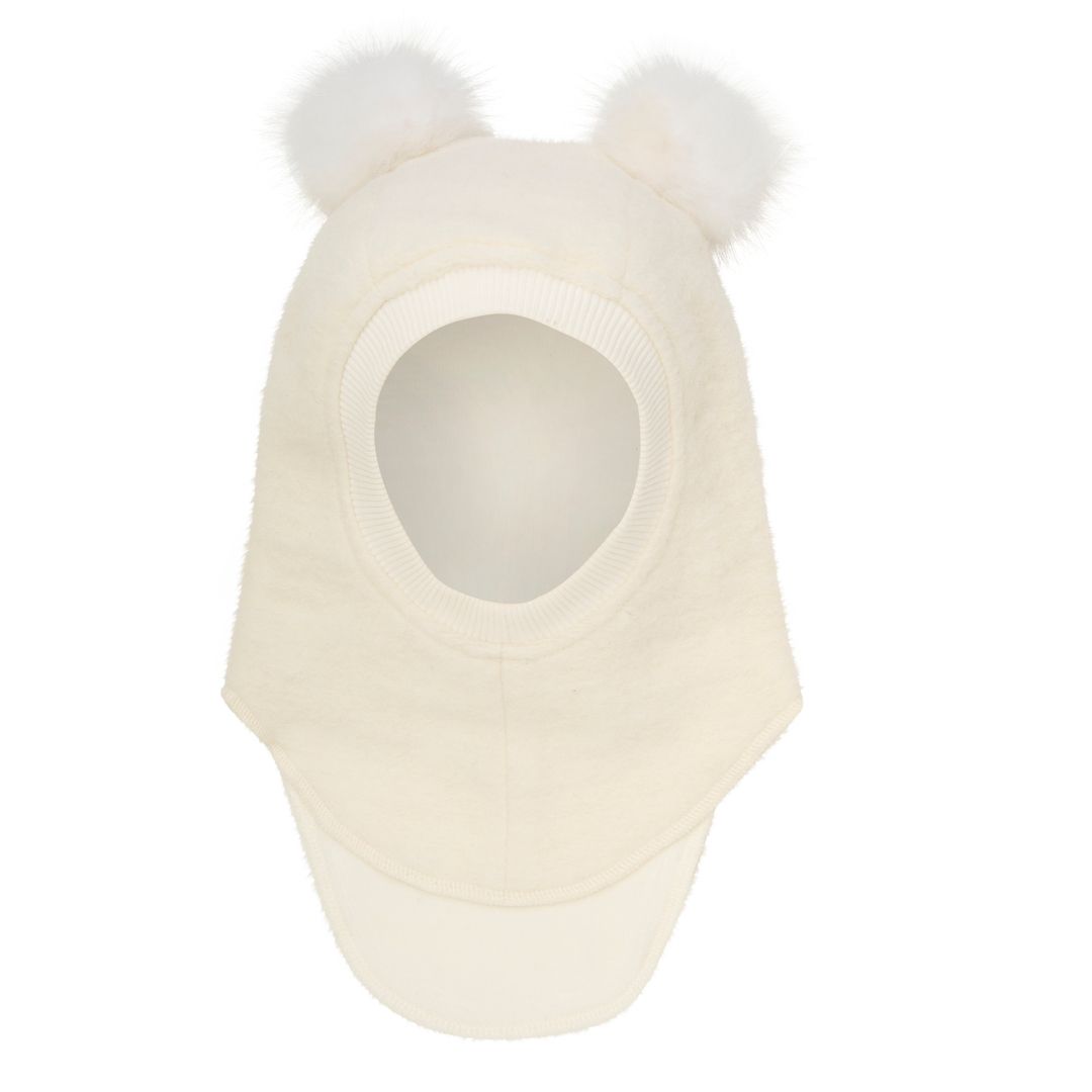 Huttelihut Balaclava Ull/Alpaca Pompoms, Tofu