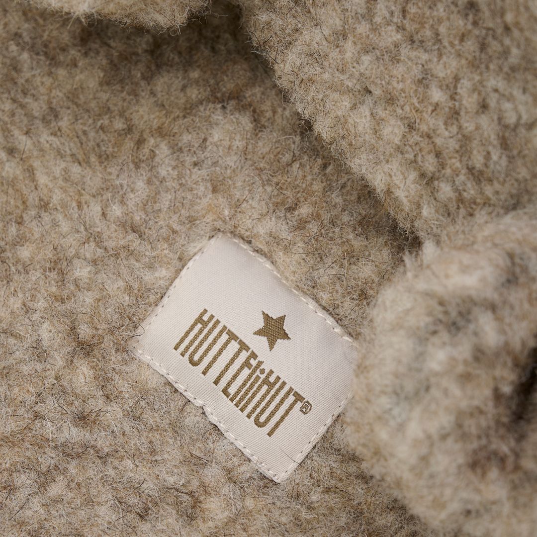 Balaclava, Huttelihut, Ears Wool Teddy, Camel Melange