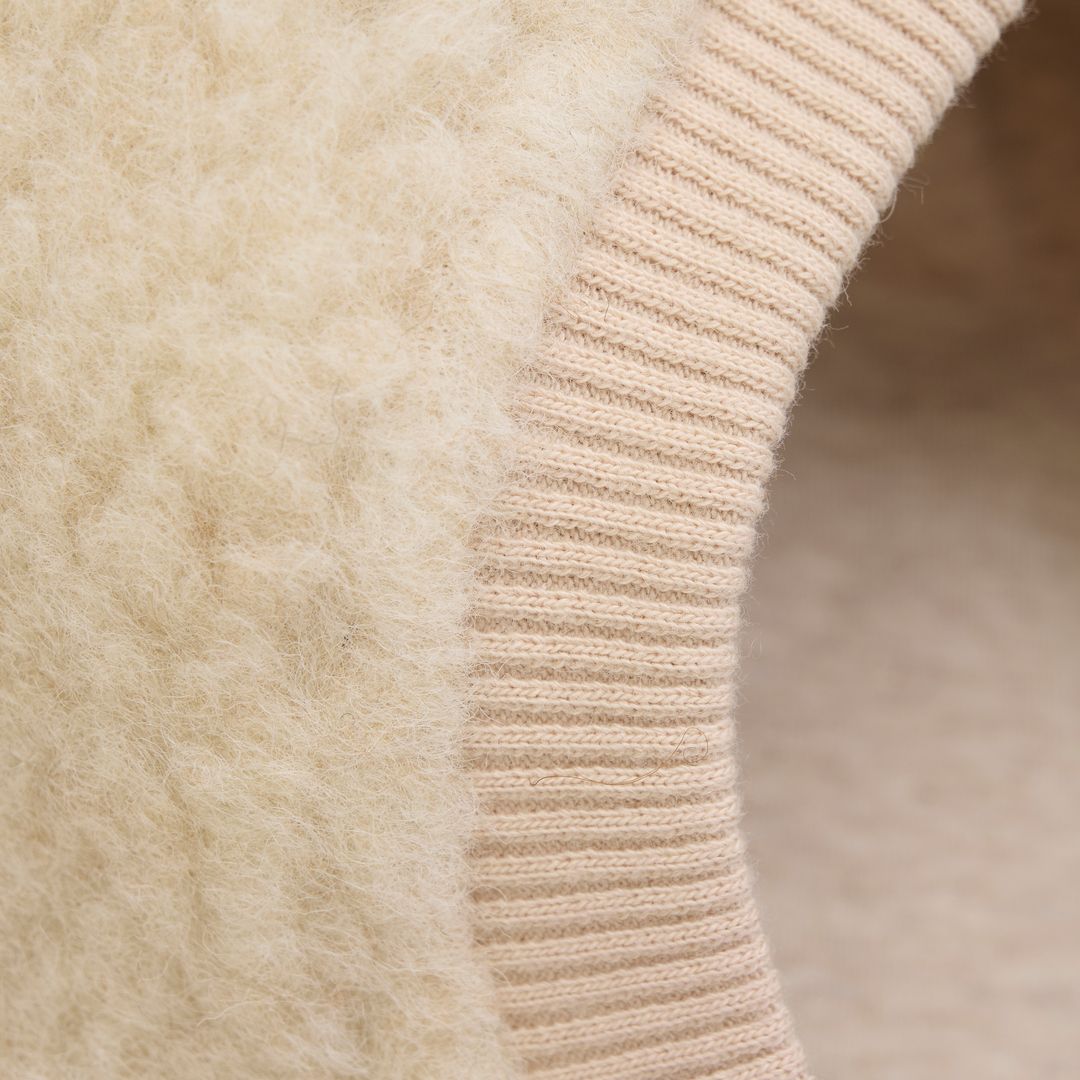 Balaclava, Huttelihut, Ears Wool Teddy, Cement