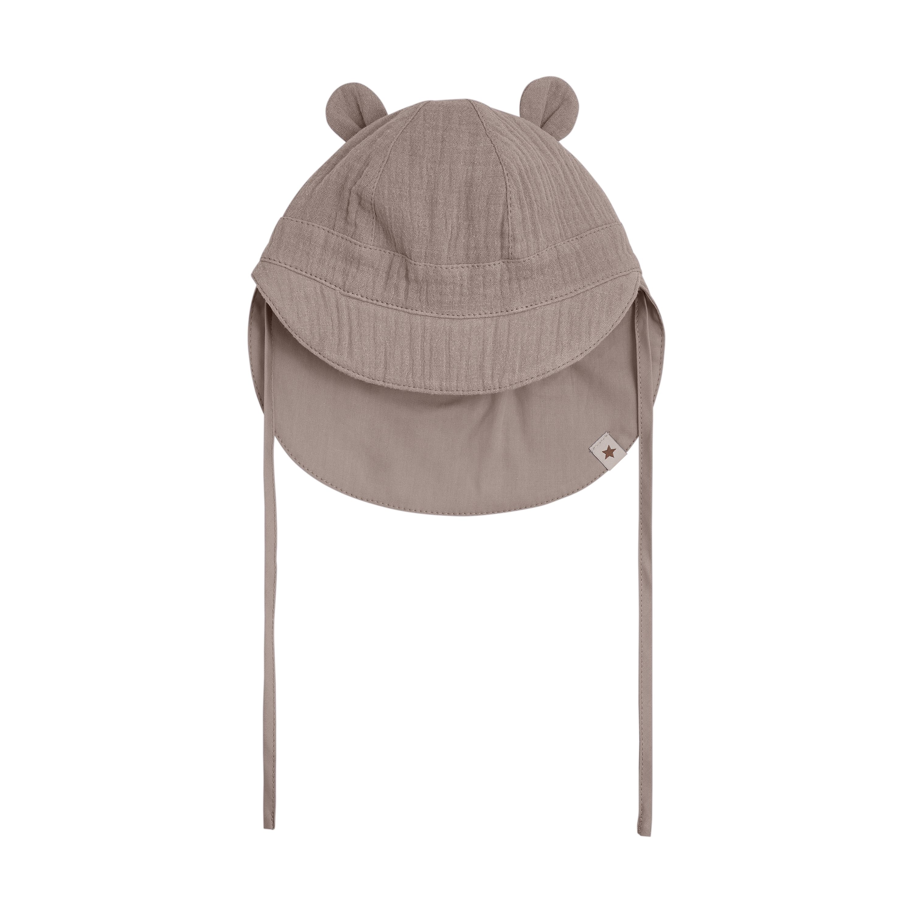Huttelihut Sommerlue m/ører Muslin, Moon Rock