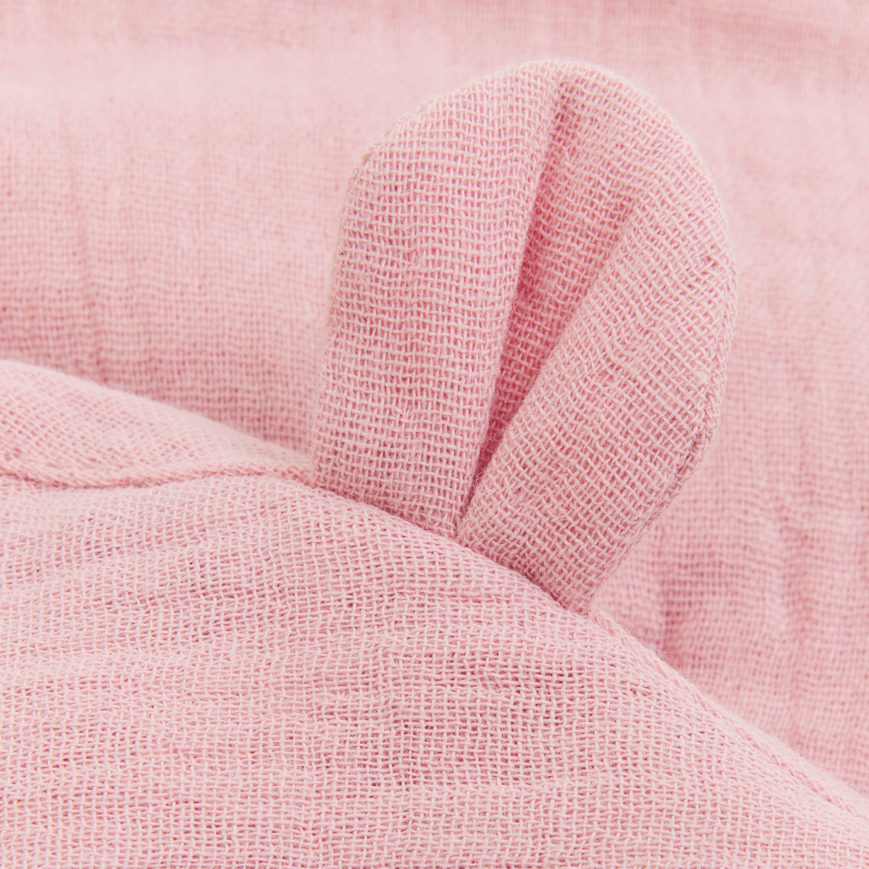 Huttelihut Sommerlue m/ører Muslin, Pale Mauve
