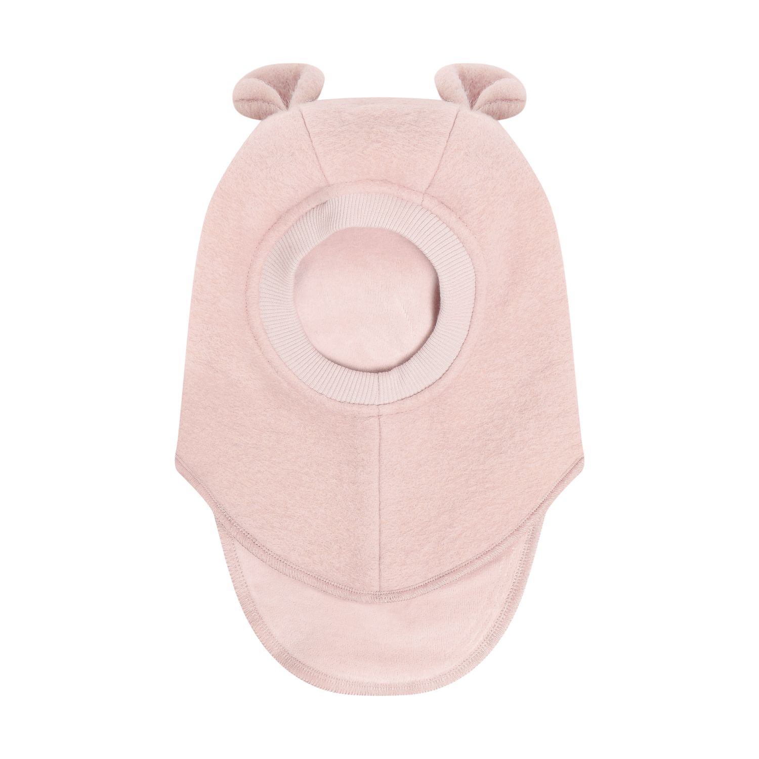 Huttelihut Balaclava m/ører, Ull, Rose/Rose Smoke