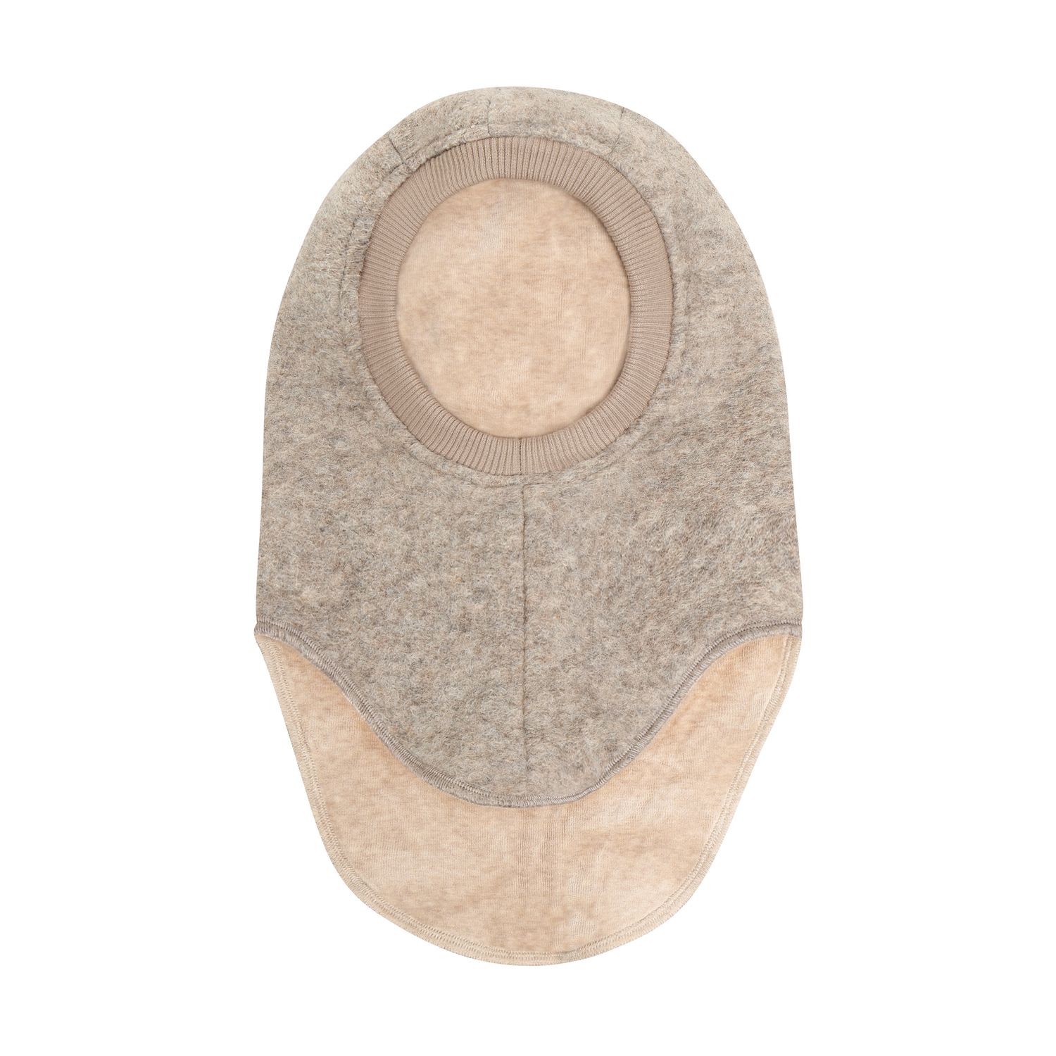 Huttelihut Balaclava Triangles Wool, Camel Melange