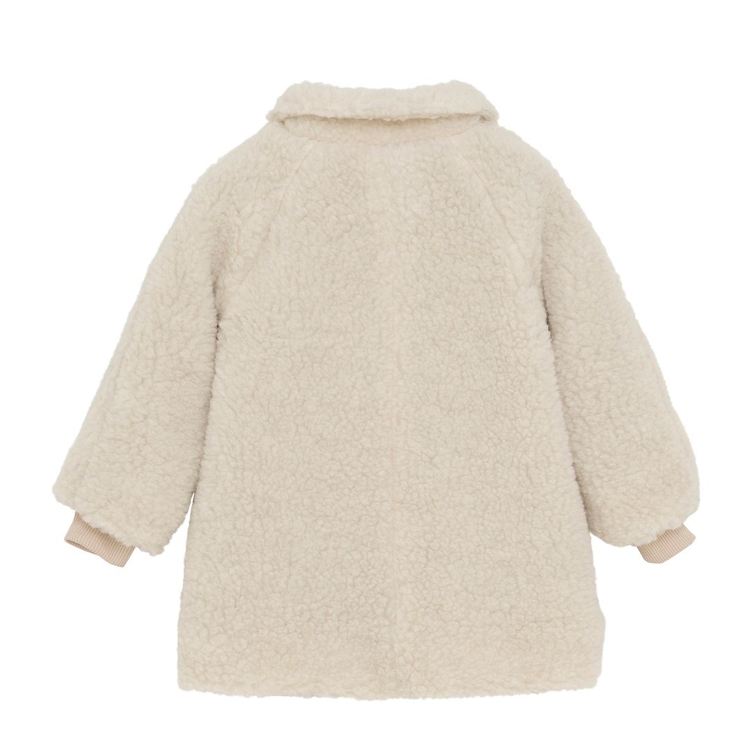 Jakke, Huttelihut, Wool Teddy w. Lining, Cement