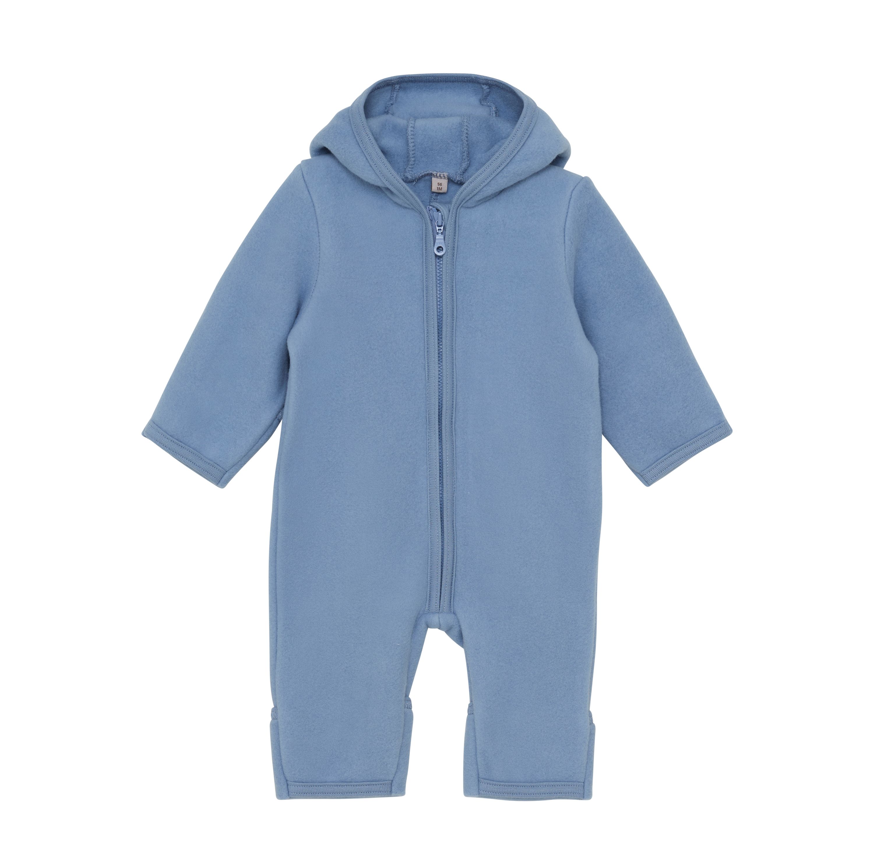 Huttelihut Heldress m/ører, Bomullsfleece, Windward Blue