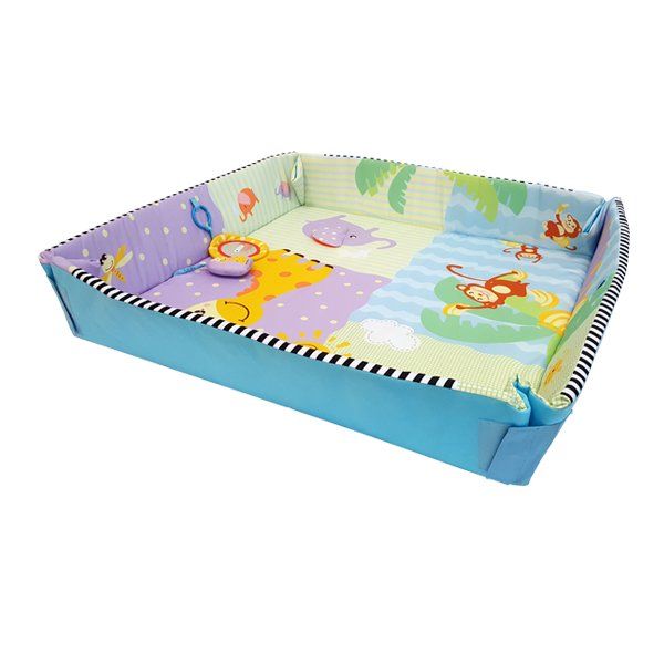 Leketeppe m/oppkant, BBcute, 80x80 cm