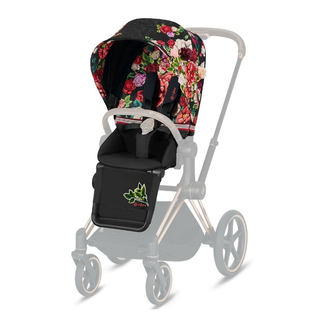 Seat Pack, Cybex, Priam, Spring Blossom, Dark Black