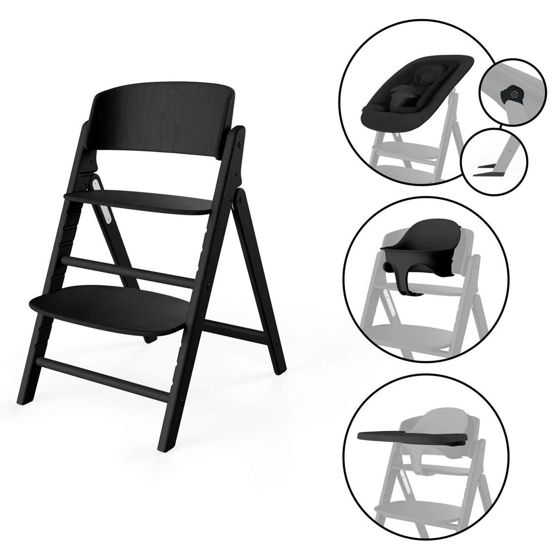 Cybex Click & Fold 4-in-1, Stunning Black, Høystol