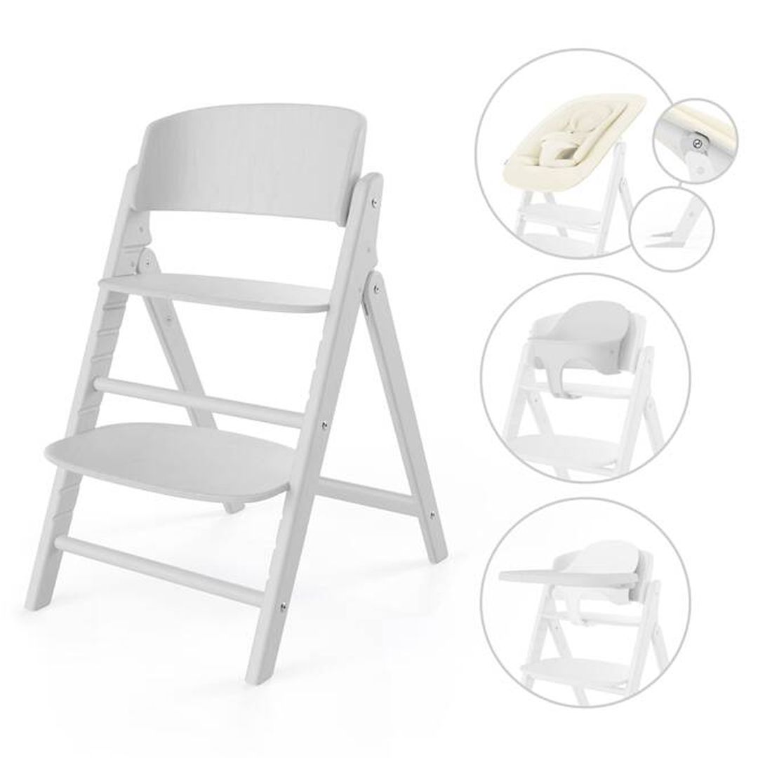 Cybex Click & Fold 4-in-1, All White, Høystol