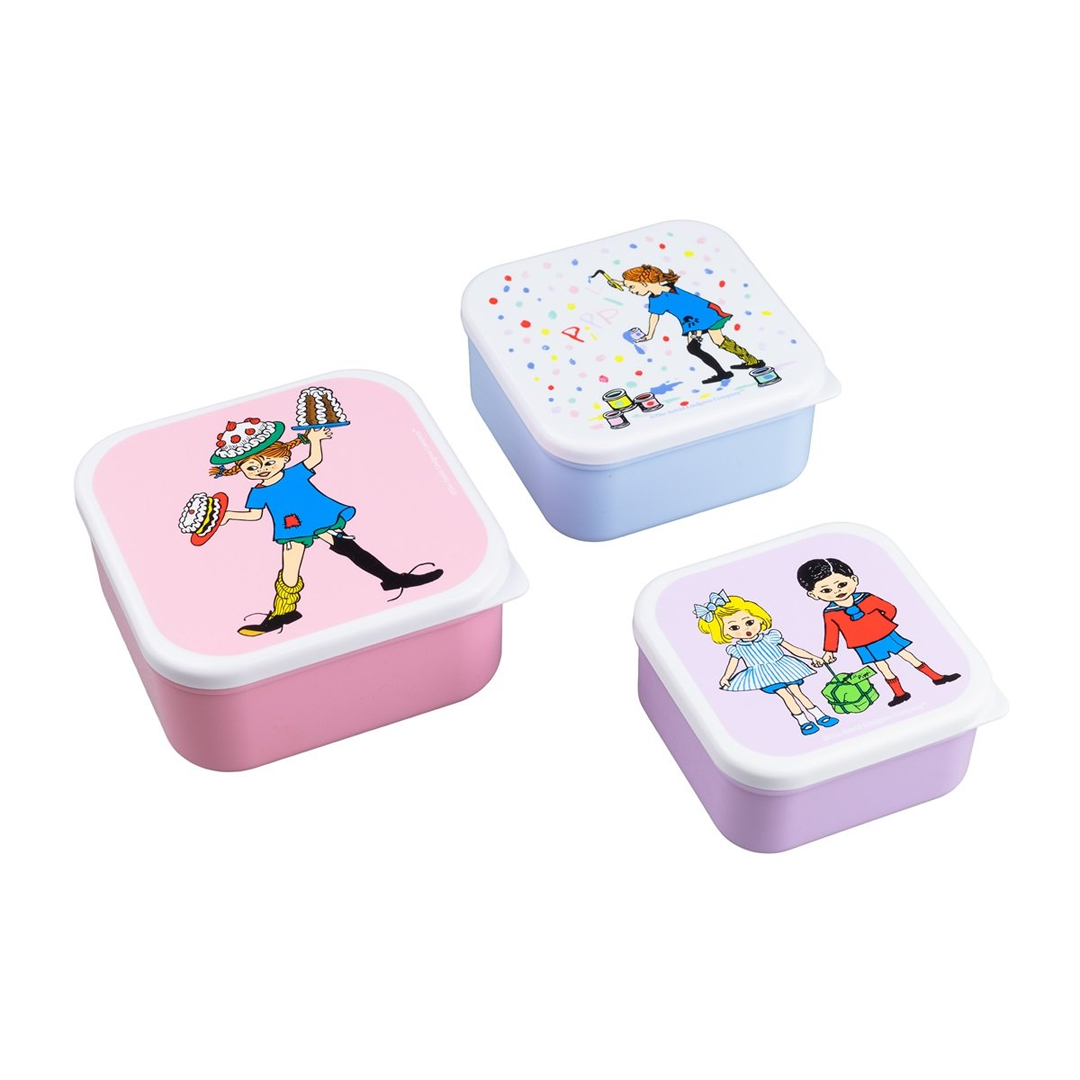 Snackbox 3 pk, Rätt Start, Pippi Bursdag