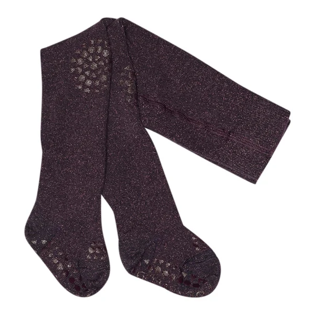 GobabyGo Strømpebukse Bambus, Dark Purple