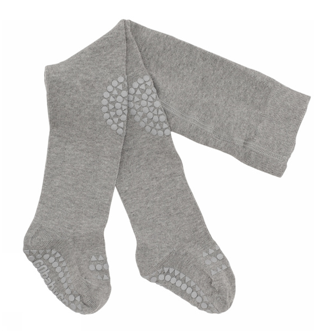 GobabyGo Strømpebukse Bambus, Grey Melange
