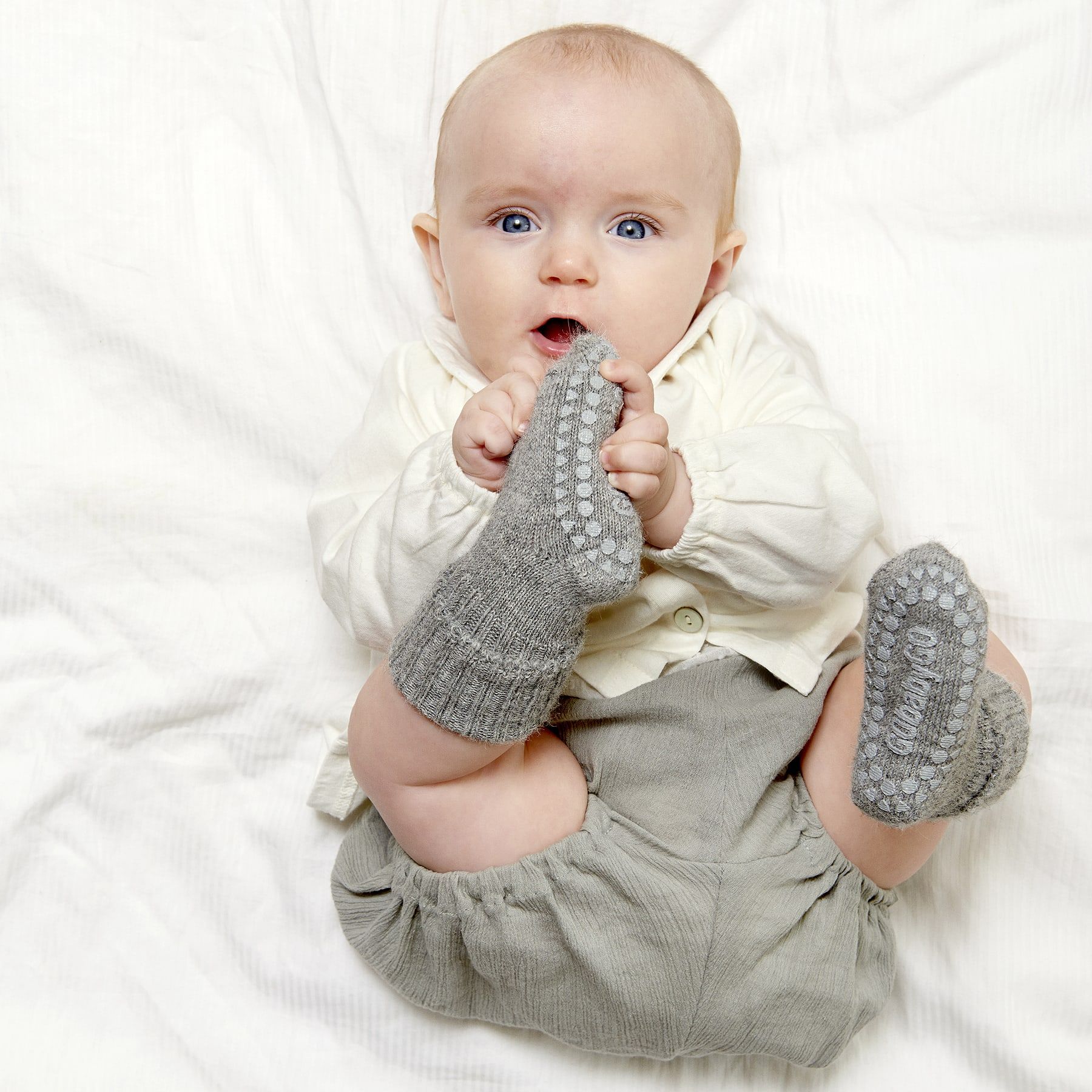 Sokker, GoBabyGo, Antiskli, Alpaca, Grey Melange