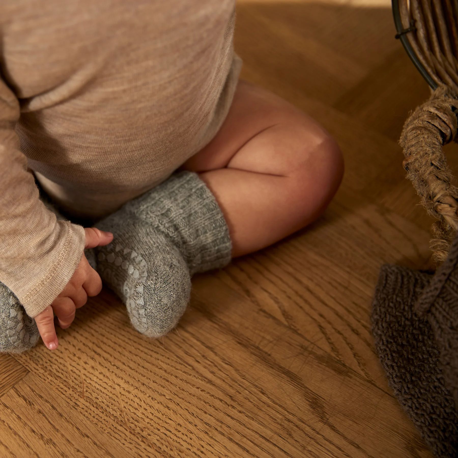 Sokker, GoBabyGo, Antiskli, Alpaca, Grey Melange