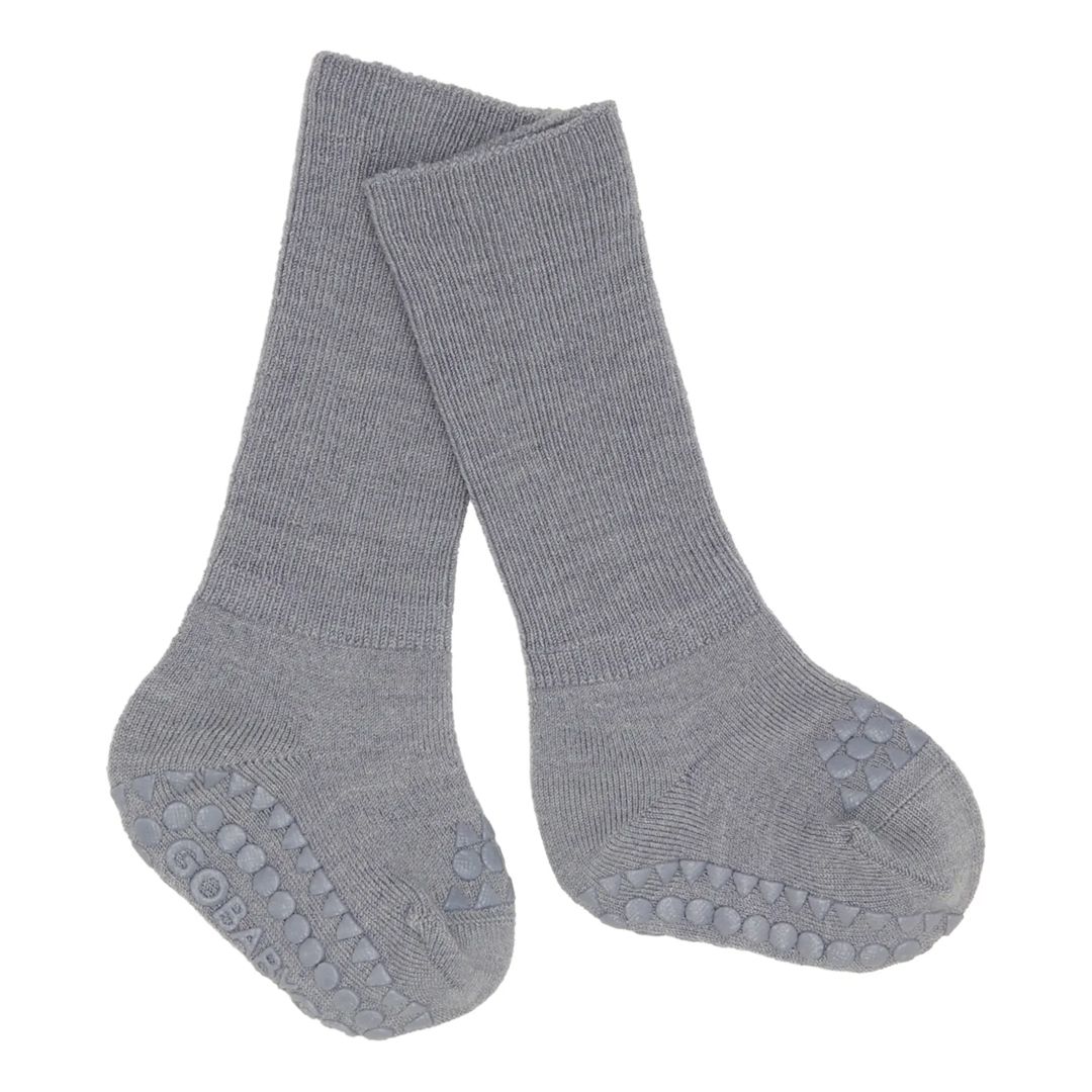 Ullsokker, GoBabyGo, Antiskli, Grey Melange