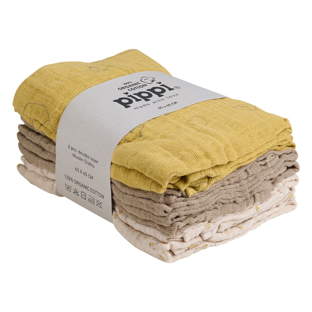 Gassklut, Pippi, 6pk, Rattan