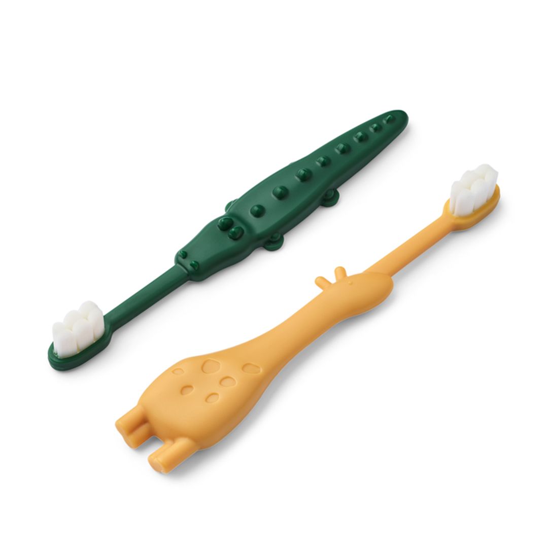 Tannbørste, Liewood, Fabio, Yellow mellow / Garden green 