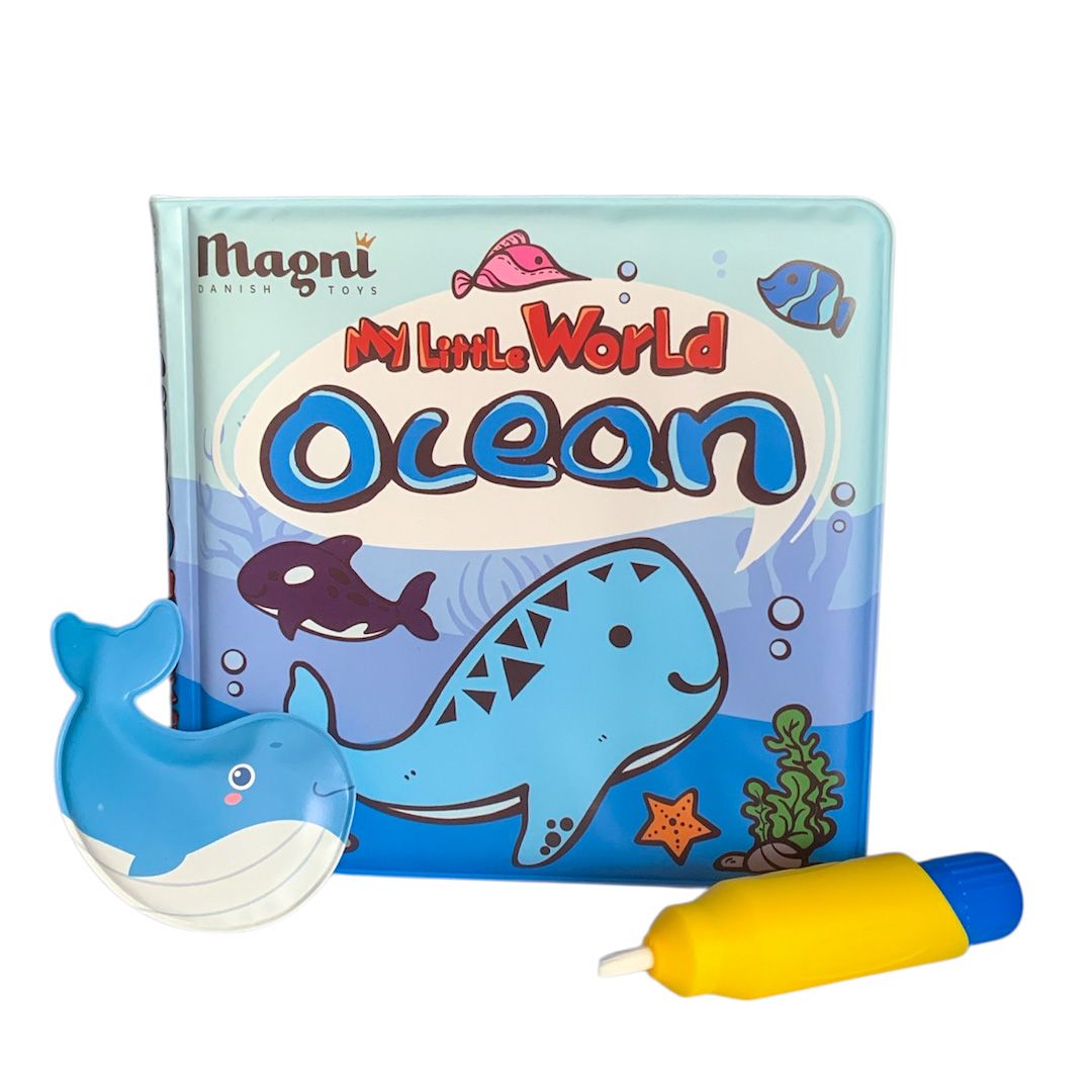 Magni Badebok m/fargelegging, Havdyr