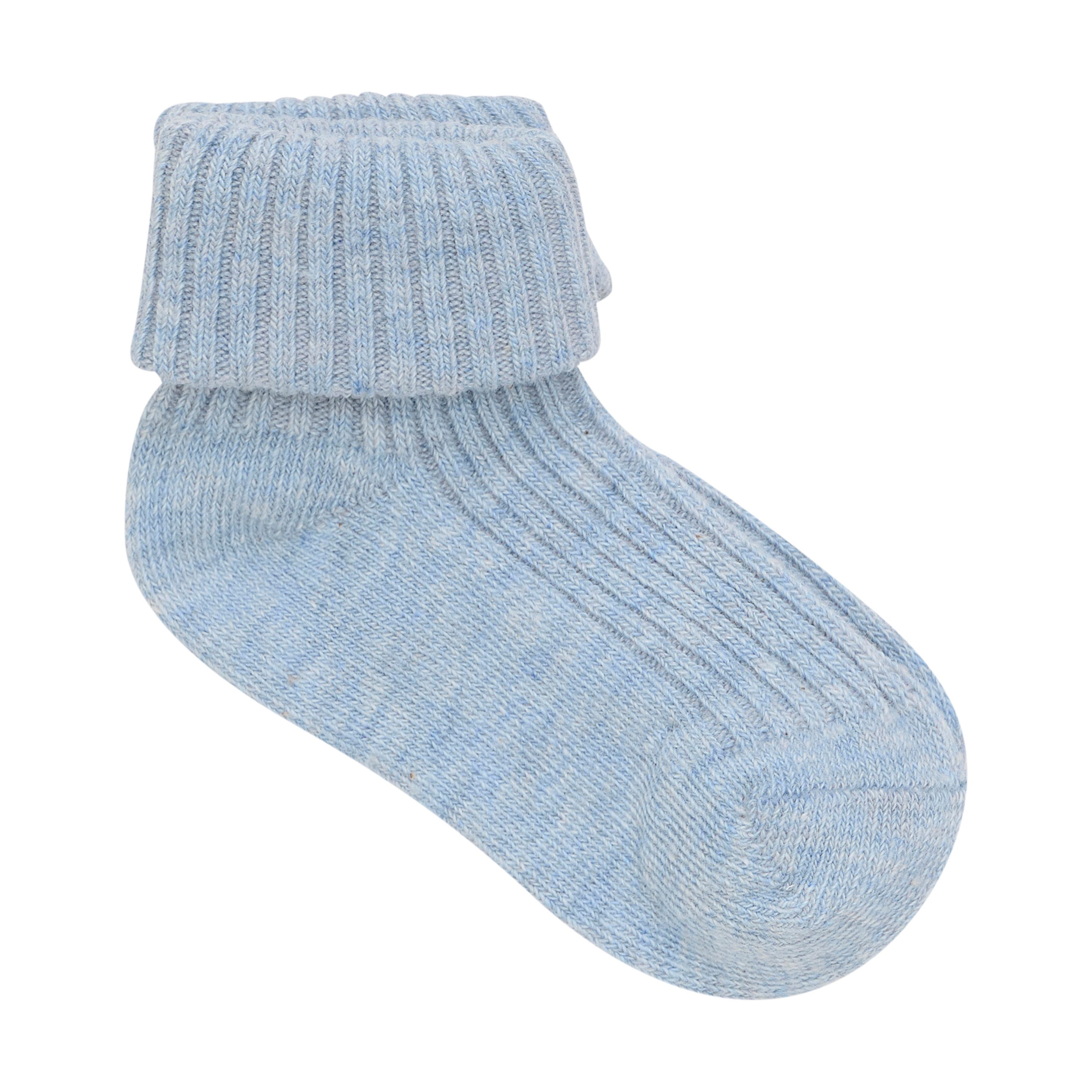Minymo Rib Sokker 3 pk, Winter Sky