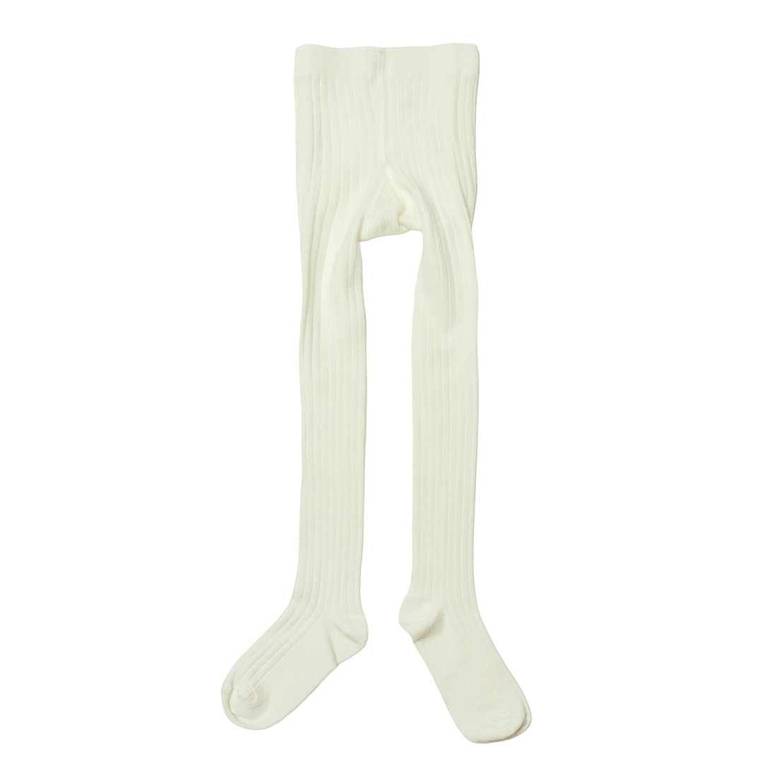 Joha Ullstrømpebukse Rib, Offwhite