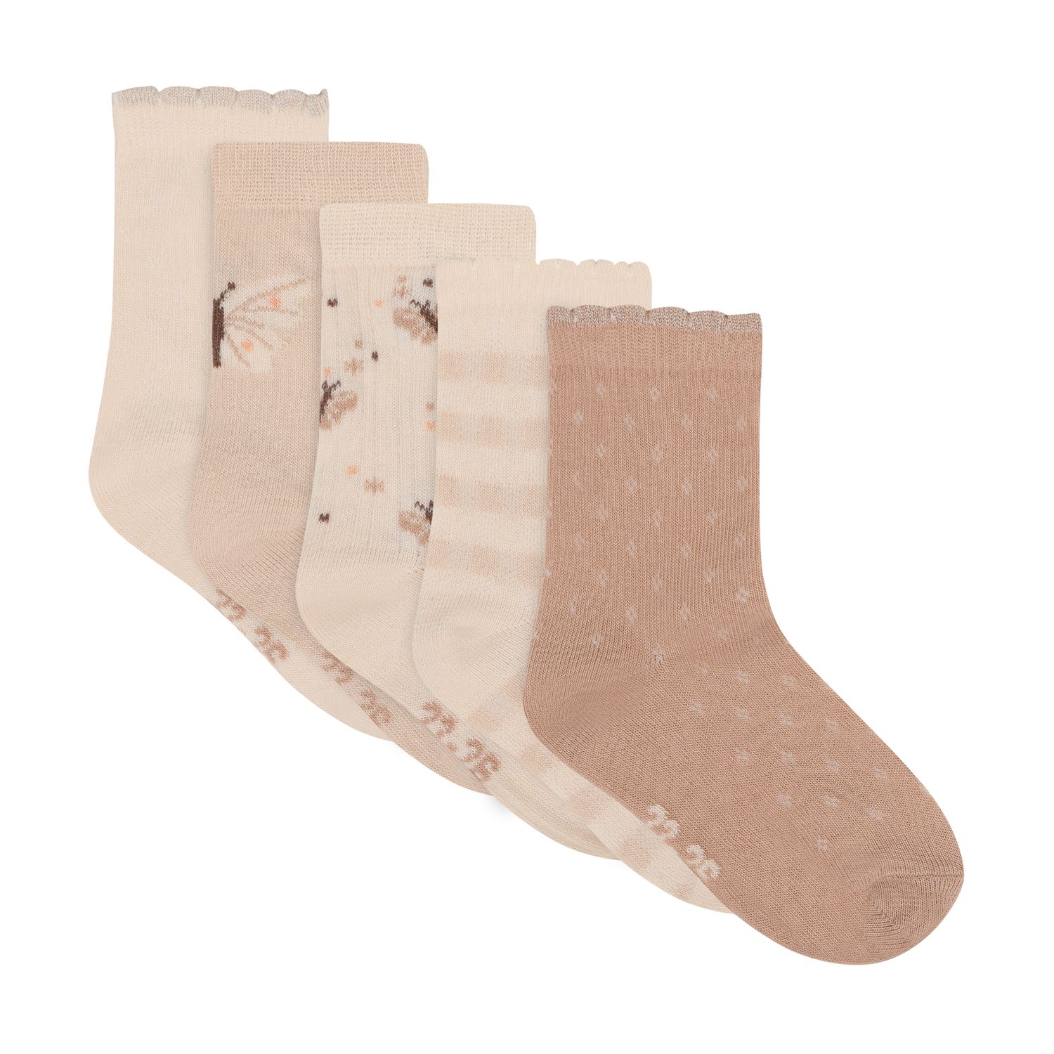 Minymo Sokker, 5pk, Rugby Tan