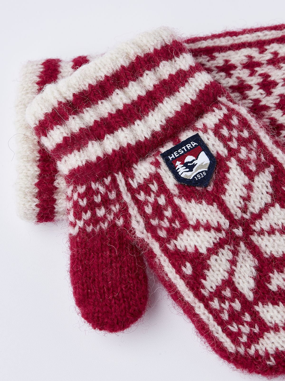 Ullvotter, Hestra, Kids' Nordic, Red/Offwhite