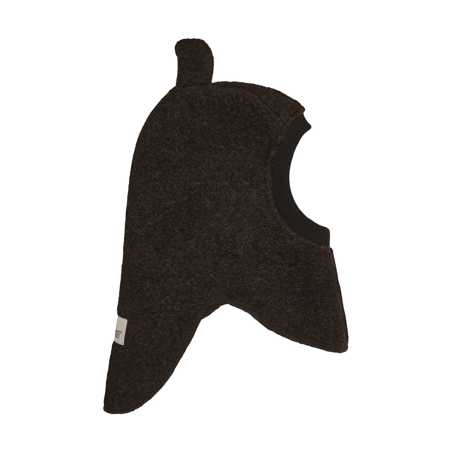 Balaclava, Huttelihut, Merinoull, Dark Brown Melange