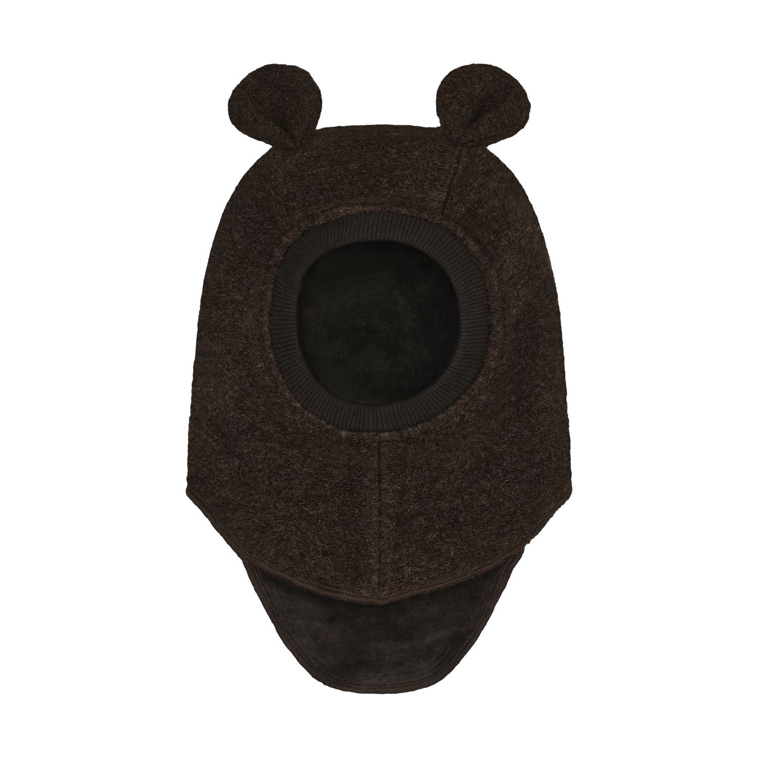 Balaclava, Huttelihut, Merinoull, Dark Brown Melange