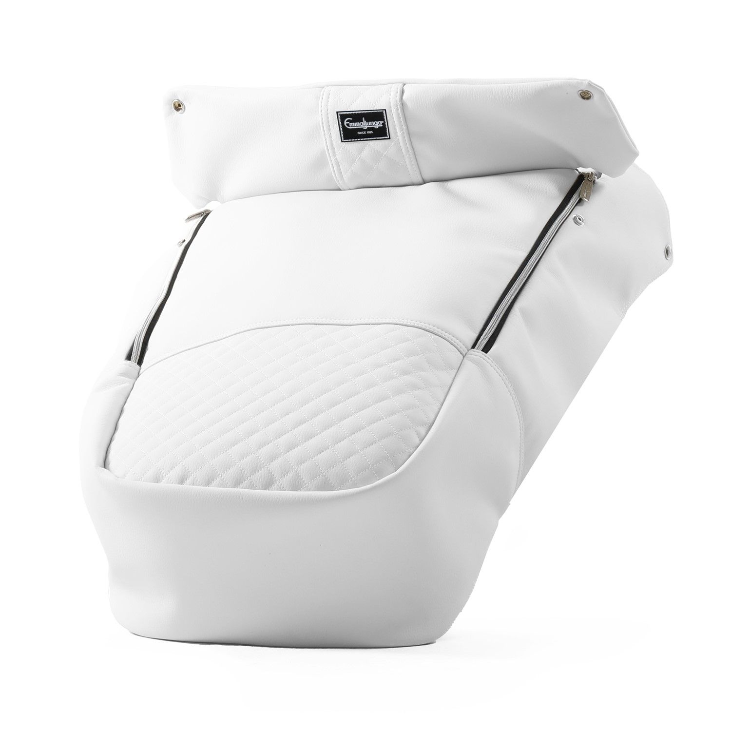 Emmaljunga Fottrekk, Polar White Leath, De Luxe